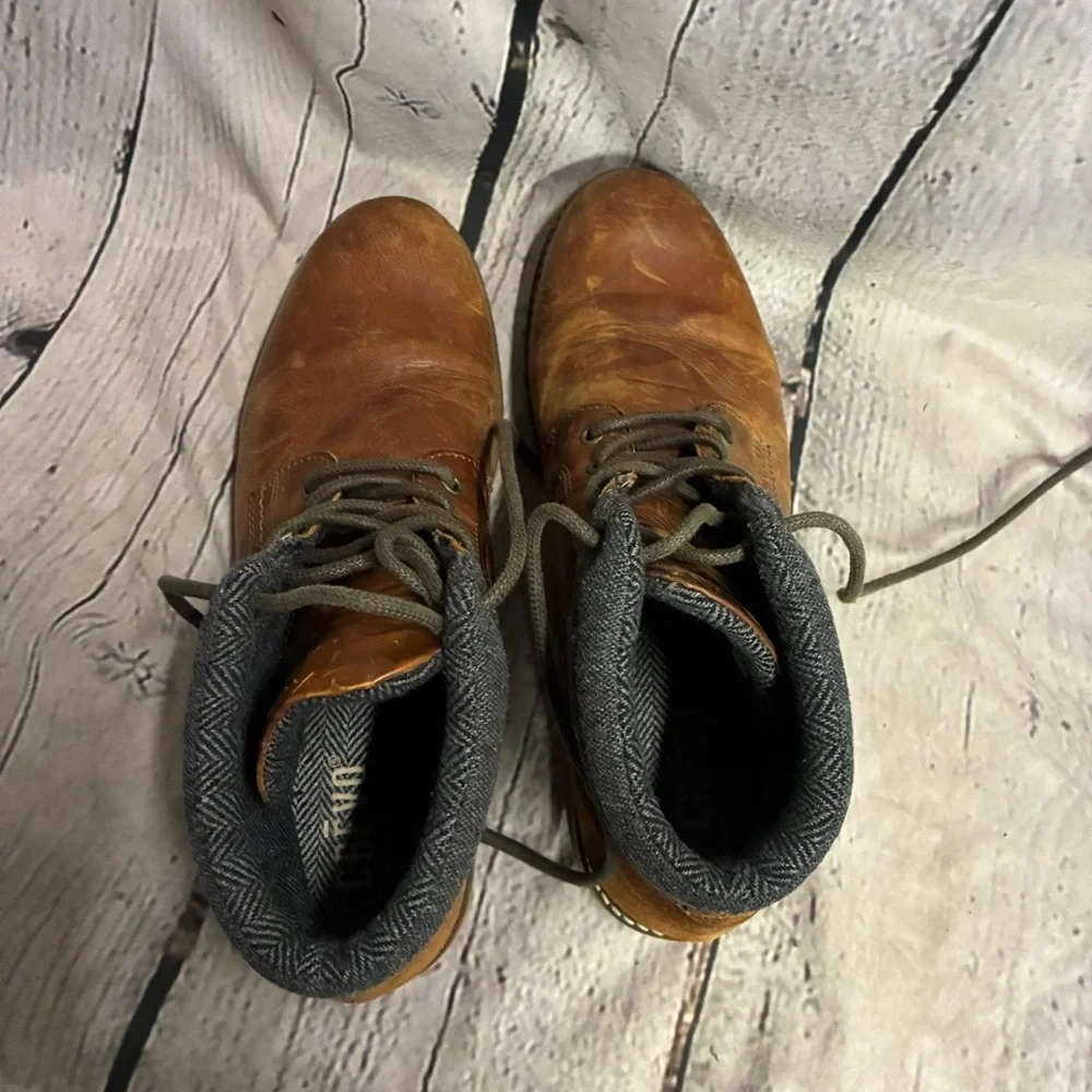 Crevo Geoff Chukka Boots Men‎ Size 12 Casual Lace Up Brown Leather Ankle Boots